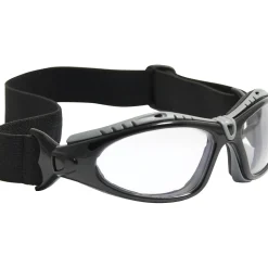 Bouton Optical Safety Goggles, Fuselage, Black Frame, Clear Lens, Antifog, Anti-Scratch (250-50-0420)