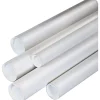 Box Partners White Mailing Tubes, 1-1/2" x 24", 50/Case