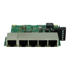 Brainboxes Industrial 5-Port Gigabit Ethernet Unmanaged Switch, 10/100/1000 Mbps, Green (SW-115)