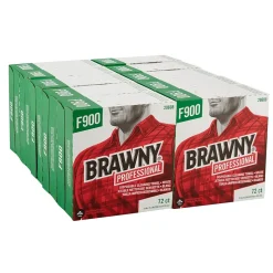 Brawny Industrial FLAX 900 Heavy Duty Assorted Materials Cleaning Wipers, 9