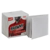 Brawny Professional D400 Durable Fibers Cleaning Wipers, 12.5" x 13", White, 18/Carton (20023)