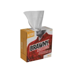 Brawny Professional Heavy Duty Durable Fibers Cleaning Wipers, 9.1