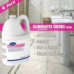 BreakDown Odor Eliminator Concentrate, Fresh, 4/Carton (94291110)