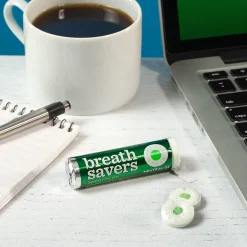 Breath Savers Spearmint Sugar Free Breath Mints Rolls, 0.75 oz., 24/Box (HEC71433)