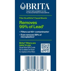 Brita On Tap Water Filtration System Faucets Replacement Filters, White (36309)