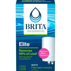Brita On Tap Water Filtration System Faucets Replacement Filters, White (36309)