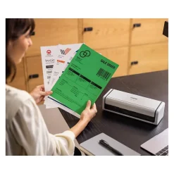 Brother ADS-1300 Compact Desktop Document Scanner, White/Black