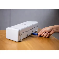 Brother ADS-1350W Duplex Portable Document Scanner, White/Black