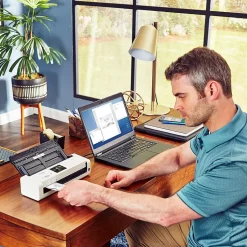 Brother Desktop Scanner for Documents, Wireless, White (ADS-1700W)