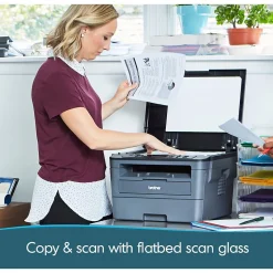 Brother HL-L2390DW Wireless Black & White Laser Printer, All-In-One, Print, Scan, Copy, Refresh Subscription Eligible