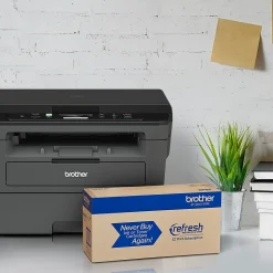 Brother HL-L2390DW Wireless Black & White Laser Printer, All-In-One, Print, Scan, Copy, Refresh Subscription Eligible
