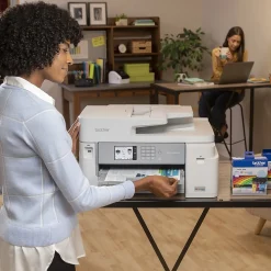 Brother INKvestment Tank MFC-J5855DW Wireless Color Inkjet Printer, All-In-One Supertank, Print, Scan, Copy, Fax