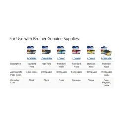 Brother INKvestment Tank MFC-J6955DW Wireless Color Inkjet Printer, All-In-One Supertank, Print, Scan, Copy, Fax