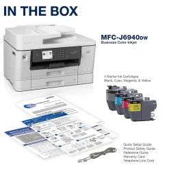 Brother MFC-J6940DW Wireless Color Inkjet Printer, All-In-One, Print, Scan, Copy, Fax