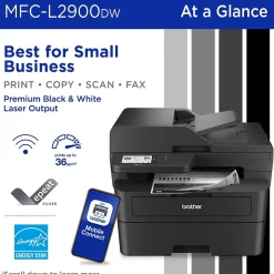 Brother MFC-L2900DW New Laser Printer, All-In-One, Print, Scan, Copy, Fax
