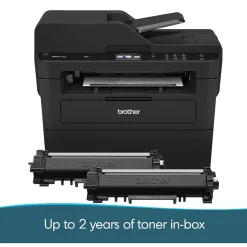 Brother MFC-L2750DW XL Wireless Black & White Laser Printer, All-In-One, Print, Scan, Copy, Fax, Refresh Subscription Eligible