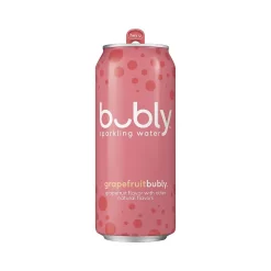 Bubly Grapefruit Flavor Sparkling Water, 12 fl. oz., 8 Cans/Pack, 3 Packs/Carton (17147)