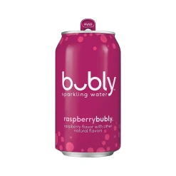 Bubly Raspberry Flavored Sparkling Seltzer Water, 12 Fl. Oz., 8 Cans/Pack, 3 Packs/Carton (18117)