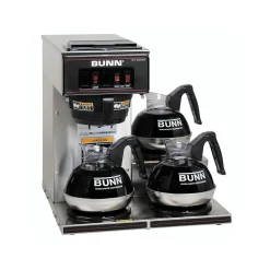 Bunn VP17-3 12-Cups Pourover Coffee Maker, Stainless Steel/Black (BUN01220)