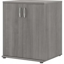 Bush Business Furniture 34" Floor Storage Cabinet with 2 Shelves, Platinum Gray (UNS128PG)