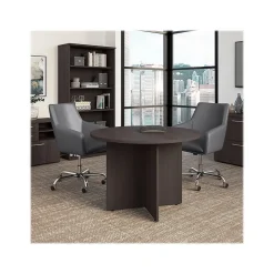 Bush Business Furniture 42" Round Conference Table, Storm Gray (99TB42RSG)