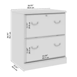 Bush Business Furniture Arlington 2-Drawer Lateral File Cabinet, Harvest Cherry (WC65554-03)