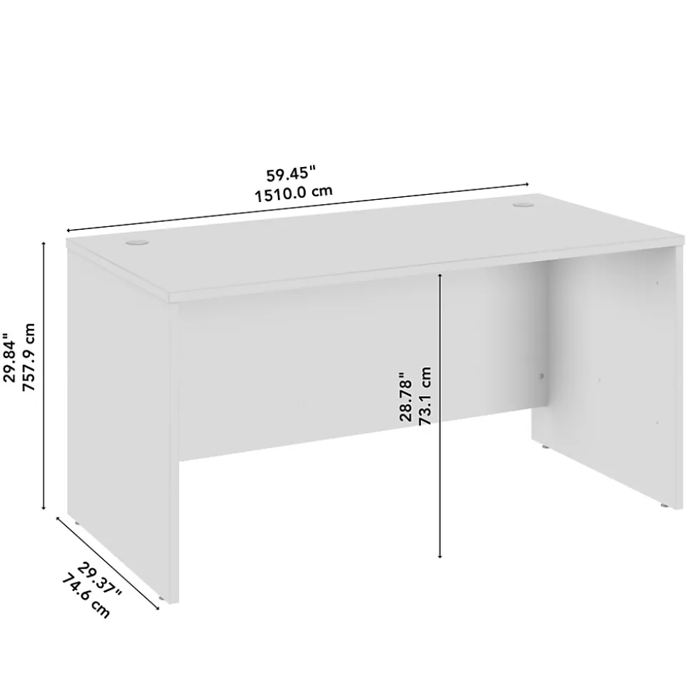 Bush Business Furniture Arrive 60"W Office Desk, Storm Gray (ARD260SG-Z)