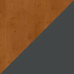 Bush Business Furniture Cubix 36W Desk with Mobile File Cabinet, Natural Cherry/Slate (SRA024NCSU)