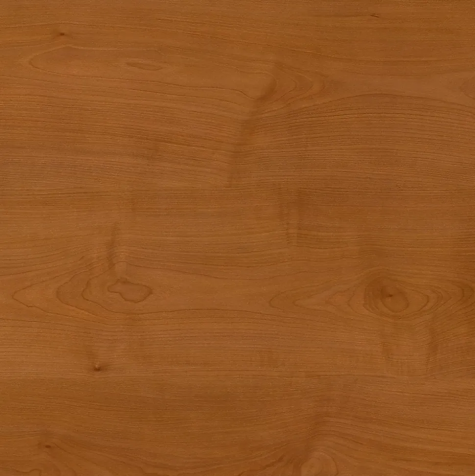 Bush Business Furniture Cubix 36W Desk with Mobile File Cabinet, Natural Cherry/Slate (SRA024NCSU)