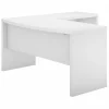 Bush Business Furniture Echo 60"W L Shaped Bow Front Desk, Pure White (ECH025PW)