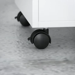 Bush Business Furniture Echo 3 Drawer Mobile File Cabinet, Pure White (KI60101-03)