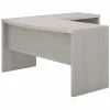 Bush Business Furniture Echo 60"W L Shaped Bow Front Desk, Gray Sand (ECH025GS)
