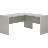 Bush Business Furniture Echo 60"W L Shaped Desk, Gray Sand (ECH026GS)