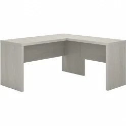 Bush Business Furniture Echo 60"W L Shaped Desk, Gray Sand (ECH026GS)