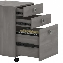 Bush Business Furniture Echo 3 Drawer Mobile File Cabinet, Modern Gray (KI60401-03)