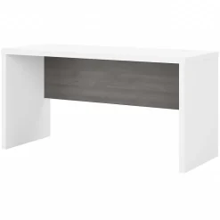 Bush Business Furniture Echo 60"W Credenza Desk, Pure White/Modern Gray (KI60506-03)