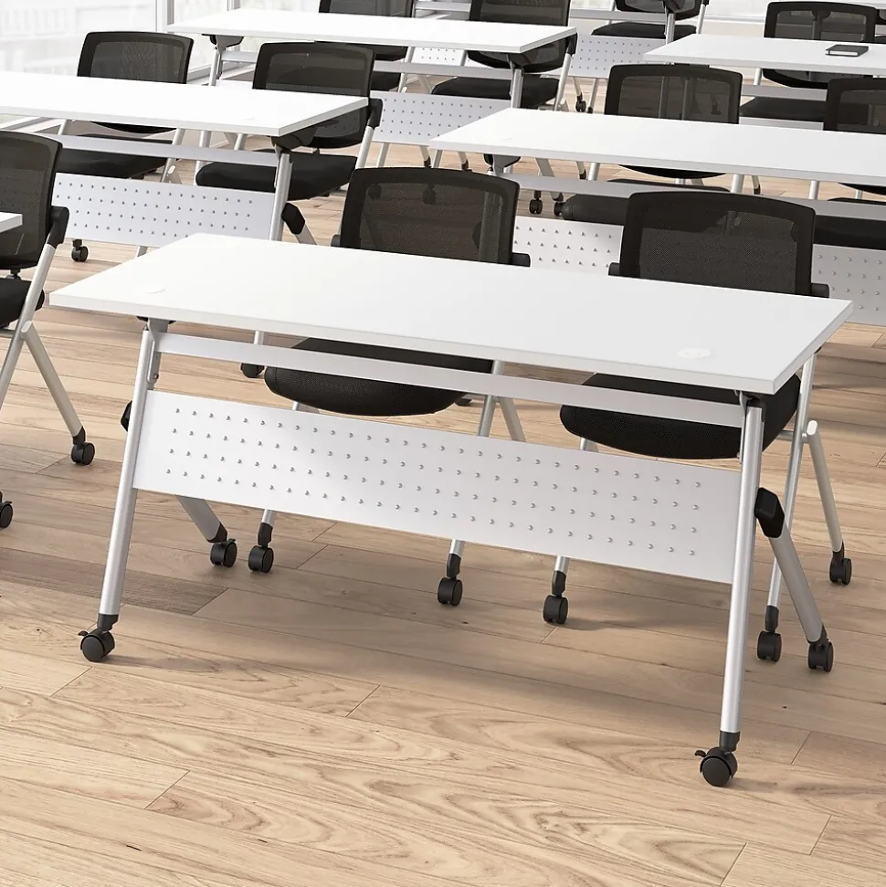 Bush Business Furniture Envision Mesh Folding Chairs, Black, 2/Set (CH4002BLF-03)