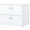 Bush Business Furniture Easy Office 2-Drawer Lateral File Cabinet, Locking, Letter/Legal, Pure White, 36" (EO109WHSU)