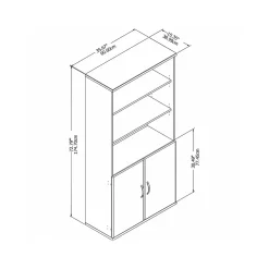 Bush Business Furniture Easy Office 72.79
