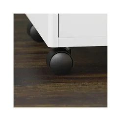 Bush Business Furniture Easy Office 2-Drawer Mobile Vertical File Cabinet, Letter/Legal Size, Lockable, Pure White (EO108WHSU)