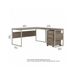 Bush Business Furniture Hybrid 60