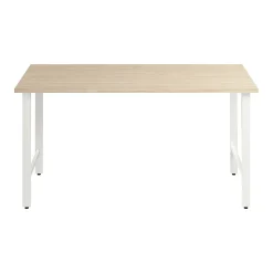Bush Business Furniture Hustle 60"W Computer Desk with Metal Legs, Natural Elm (HUD160NE)