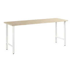 Bush Business Furniture Hustle 72"W Computer Desk with Metal Legs, Natural Elm (HUD172NE)
