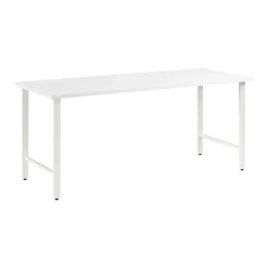 Bush Business Furniture Hustle 72"W Computer Desk with Metal Legs, White (HUD272WH)