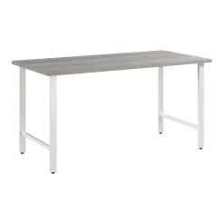 Bush Business Furniture Hustle 60"W Computer Desk with Metal Legs, Platinum Gray (HUD160PG)