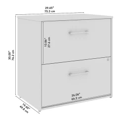 Bush Business Furniture Hustle 2 Drawer Lateral File Cabinet, Platinum Gray (HUF130PG)