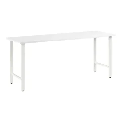 Bush Business Furniture Hustle 72"W Computer Desk with Metal Legs, White (HUD172WH)