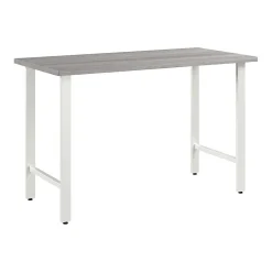 Bush Business Furniture Hustle 48"W Computer Desk with Metal Legs, Platinum Gray (HUD148PG)
