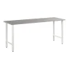 Bush Business Furniture Hustle 72"W Computer Desk with Metal Legs, Platinum Gray (HUD172PG)