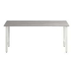 Bush Business Furniture Hustle 72"W Computer Desk with Metal Legs, Platinum Gray (HUD172PG)